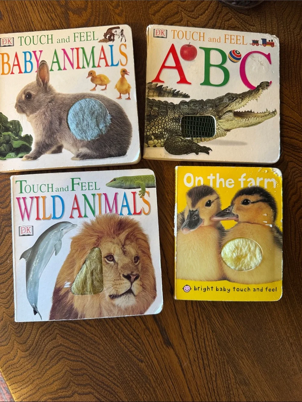 8 Children's Touch & Feel, Board Books, baby, toddler, preschool, tiny toys